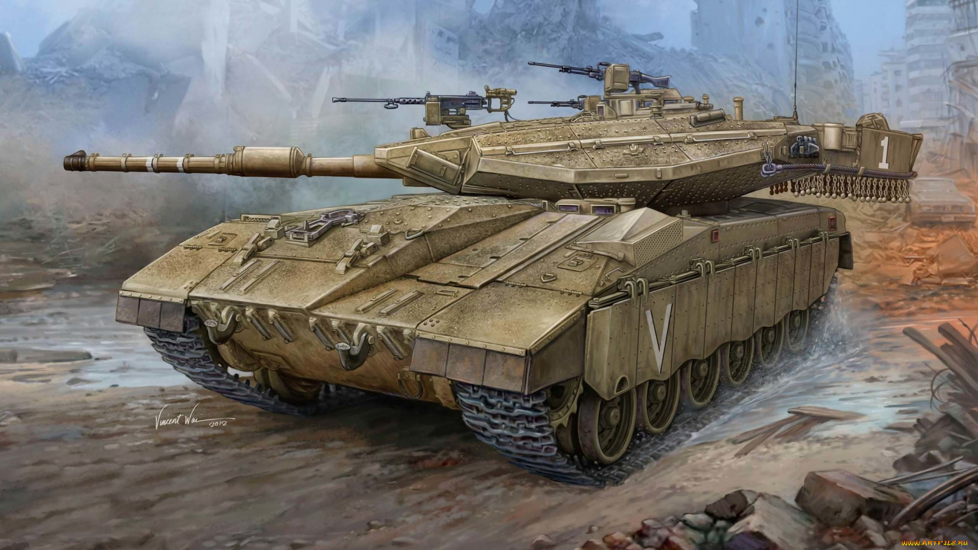 merkava, техника, военная, арт, танк, меркава