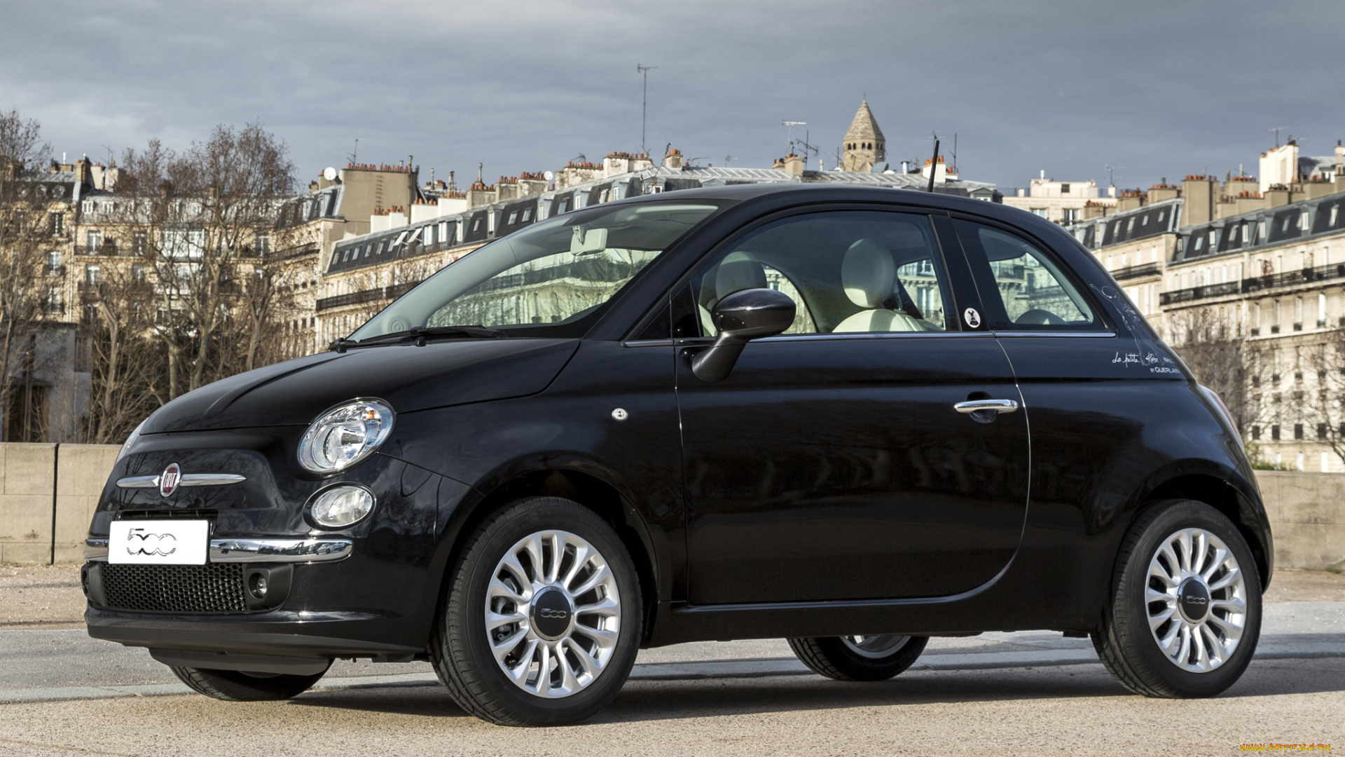 автомобили, fiat, guerlain, la, petite, robe, noire, 500, темный, 2014