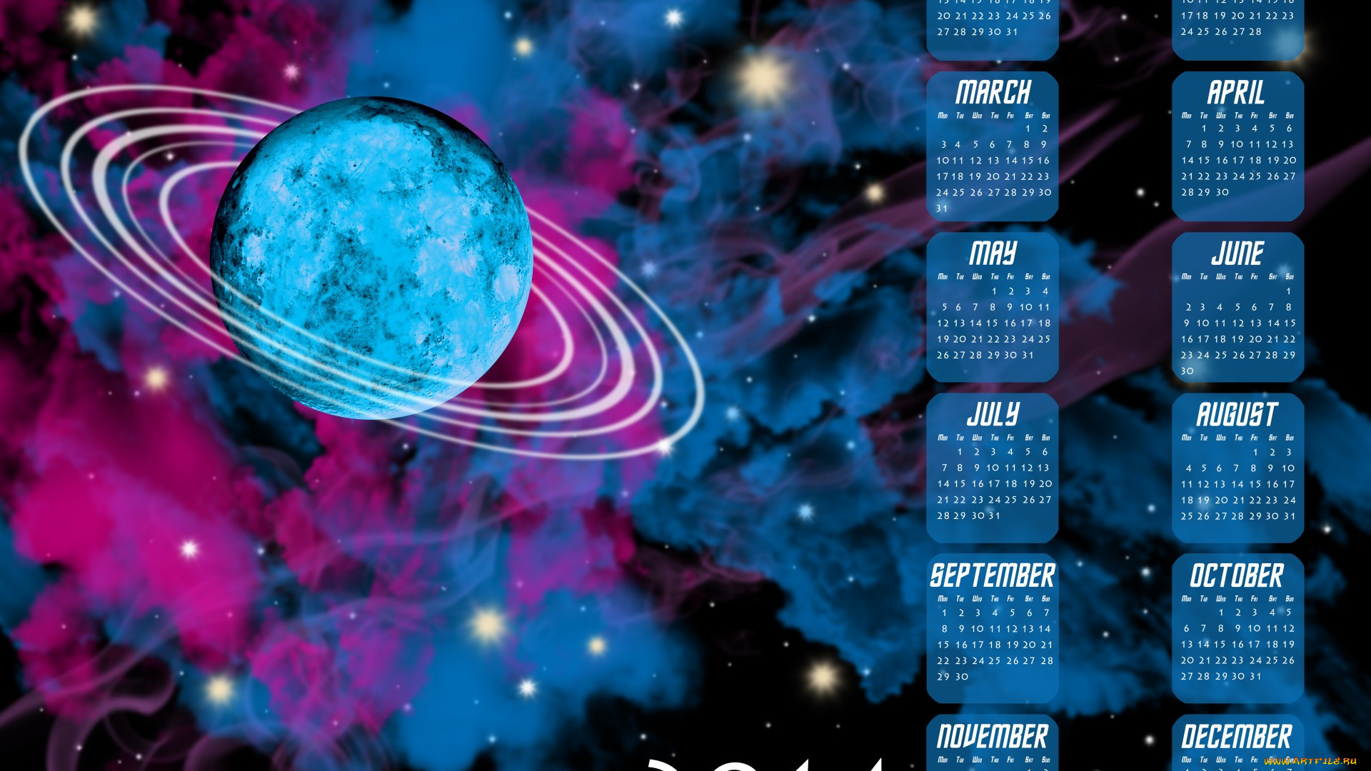 календари, -другое, сатурн