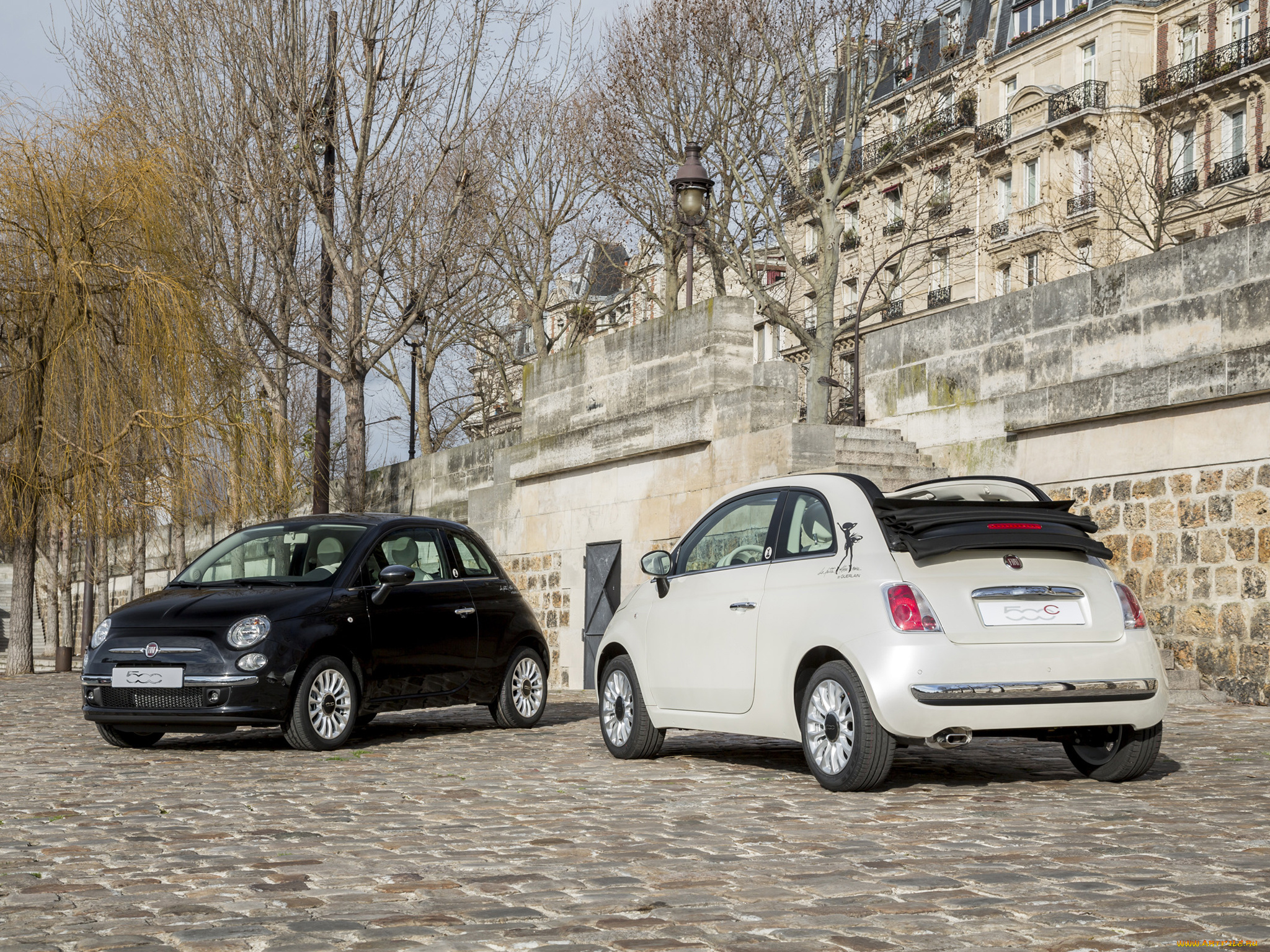 автомобили, fiat, 2014, guerlain, la, petite, robe, noire, 500