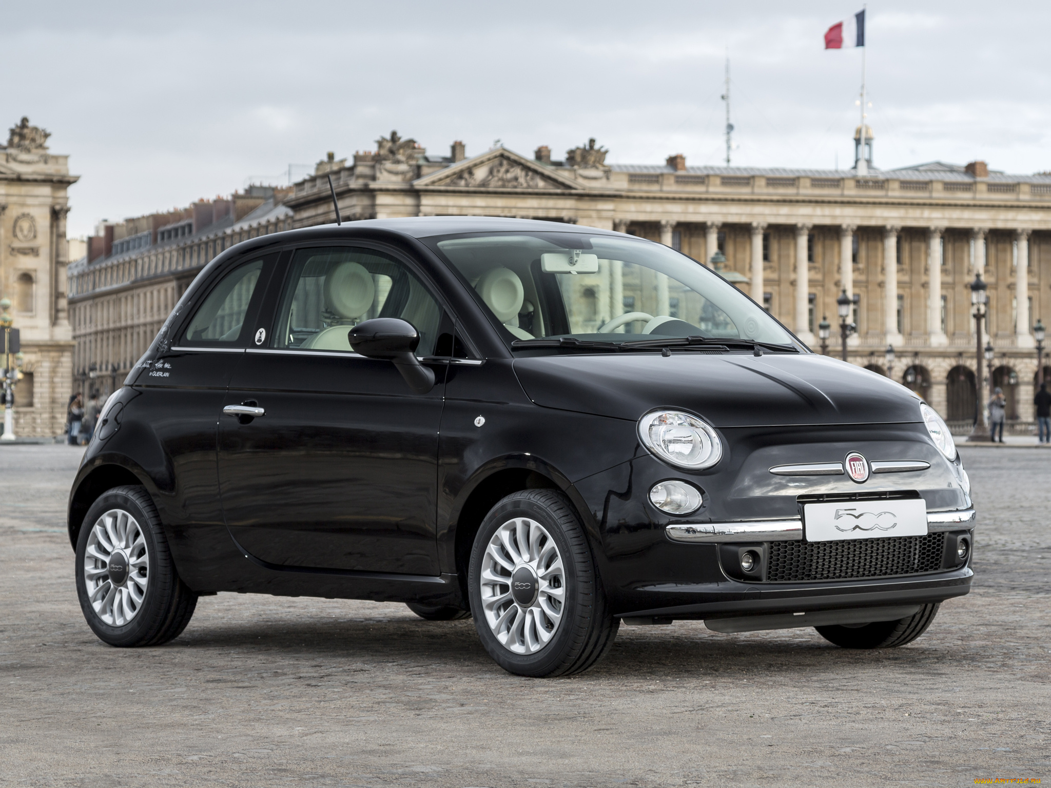 автомобили, fiat, guerlain, темный, la, petite, robe, noire, 500, 2014