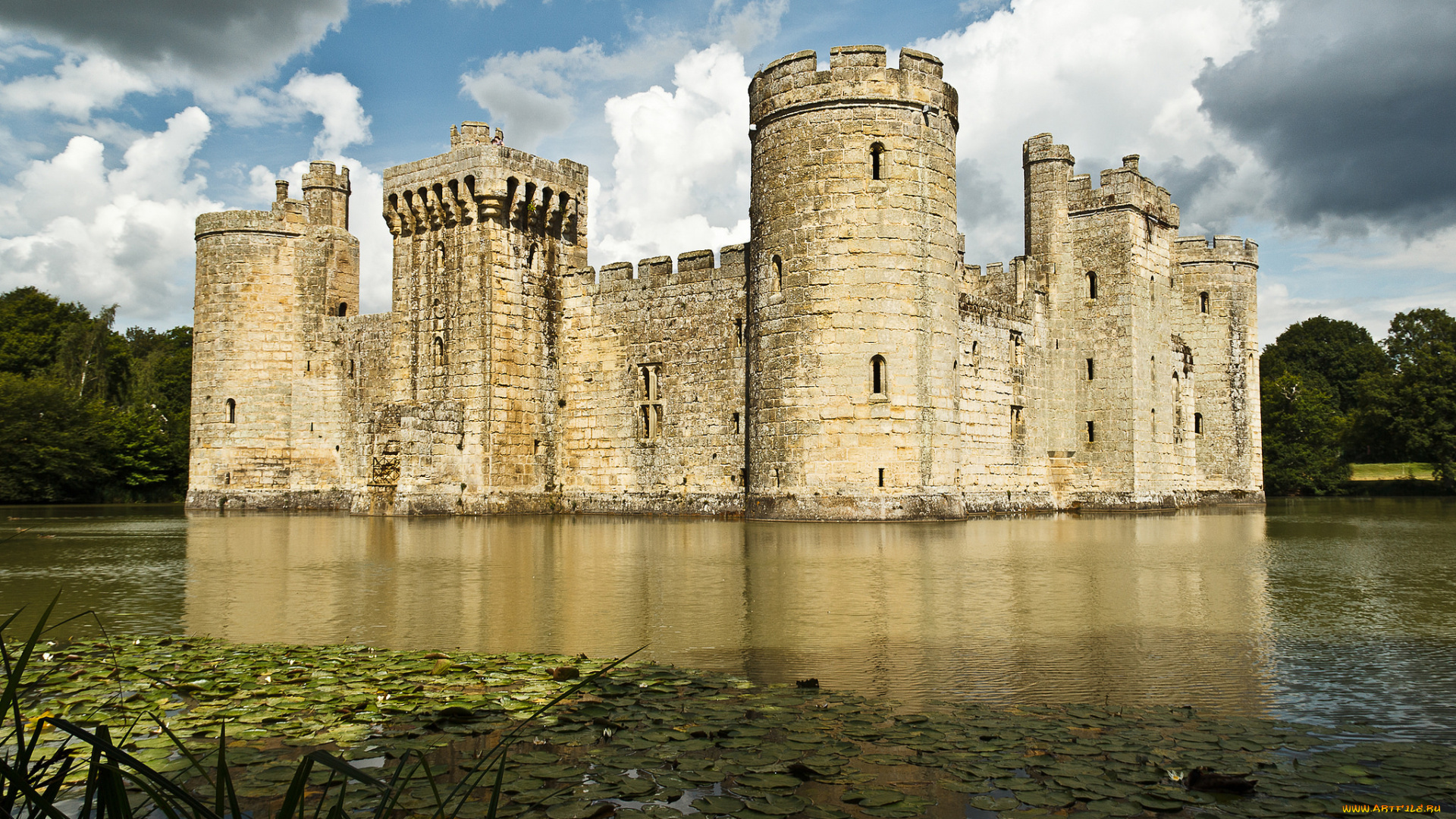 bodiam, castle, города, -, дворцы, , замки, , крепости, стены, башни, замок