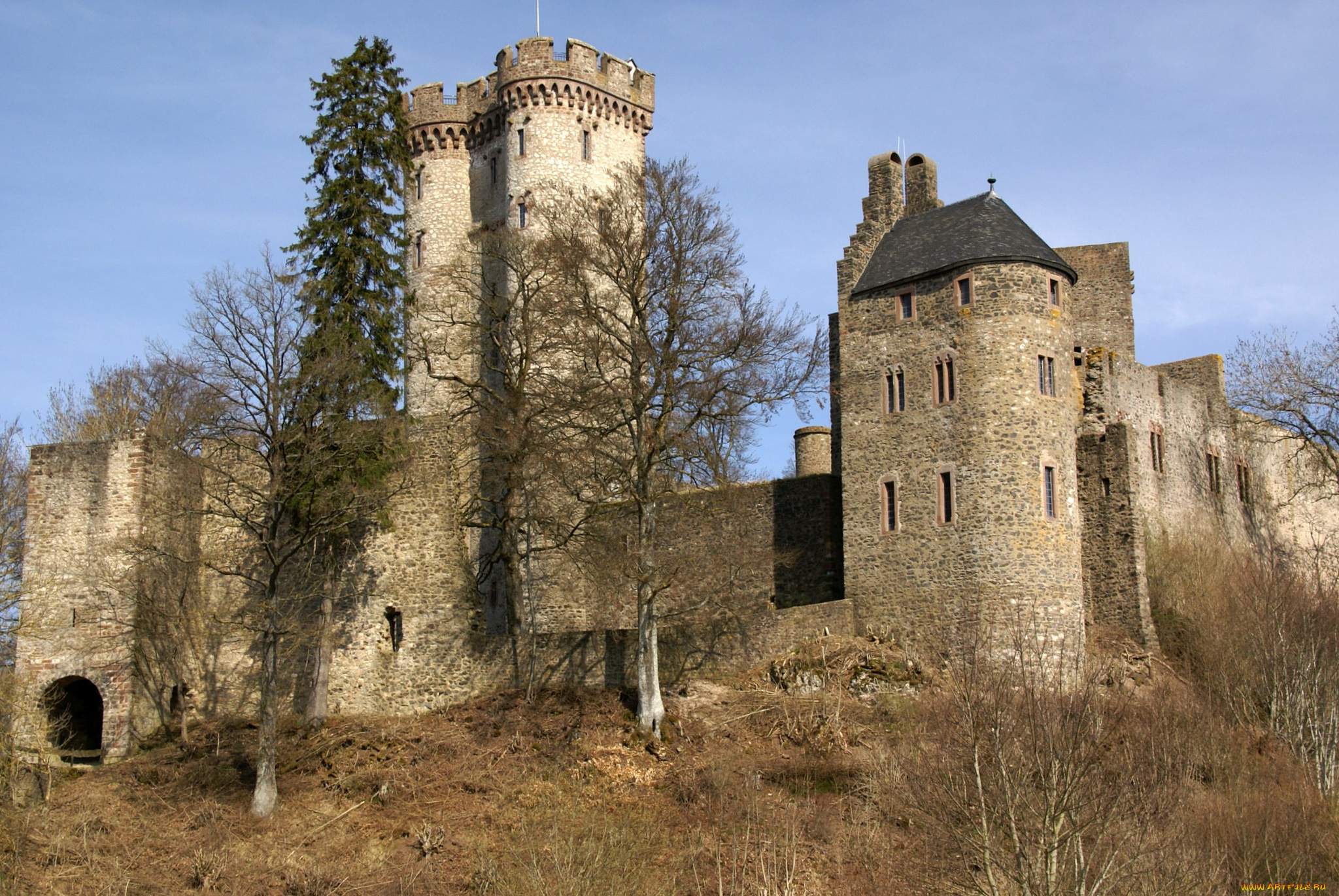 castle, kasselburg, города, -, дворцы, , замки, , крепости, башни, стены, замок