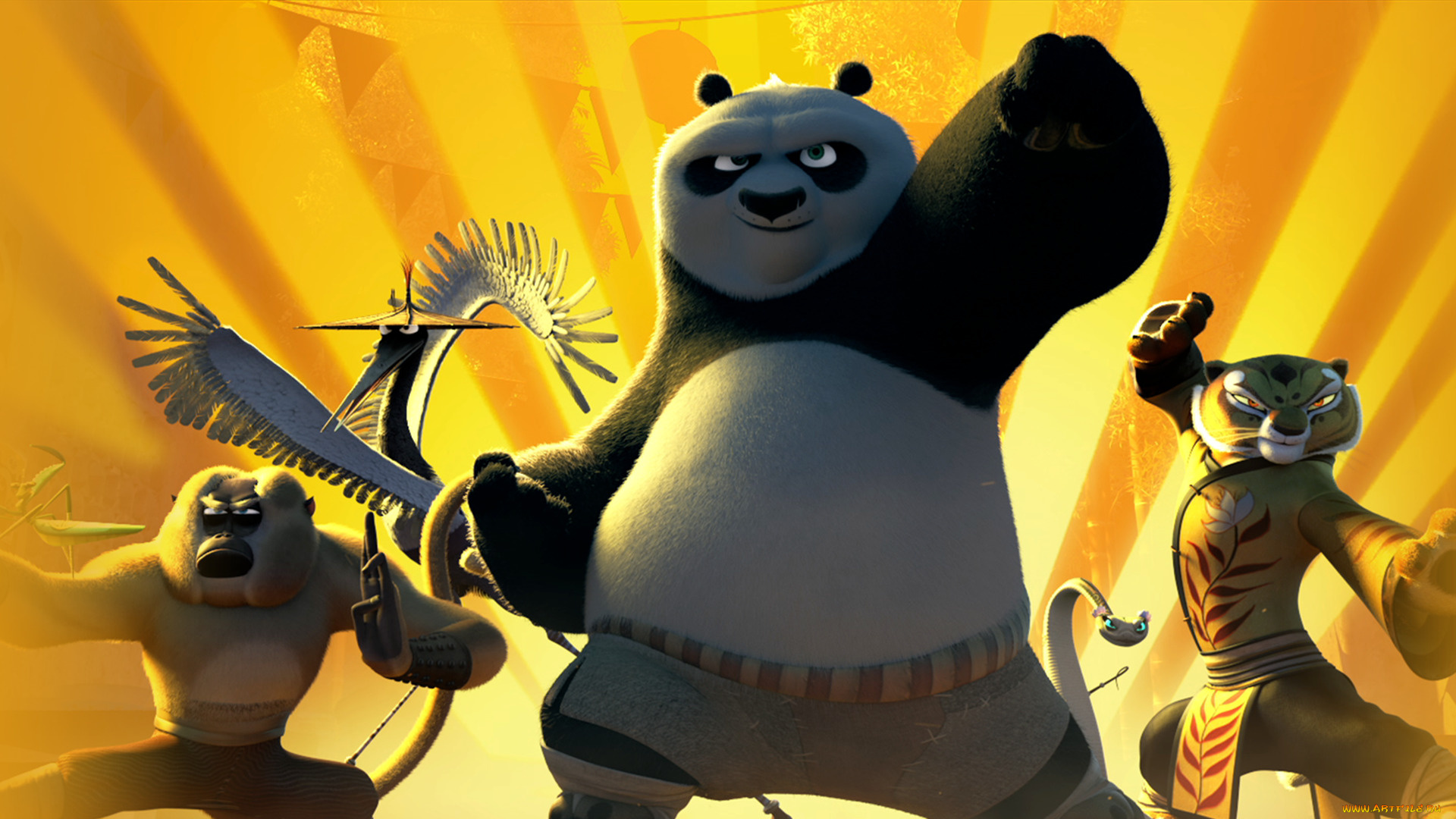 мультфильмы, kung, fu, panda, 3, панда