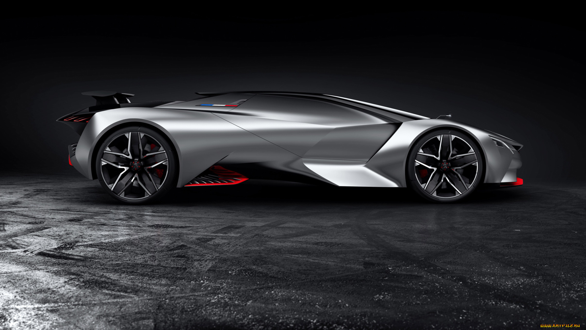 peugeot, vision, gran, turismo, concept, 2015, автомобили, 3д, peugeot, vision, gran, turismo, concept, 2015