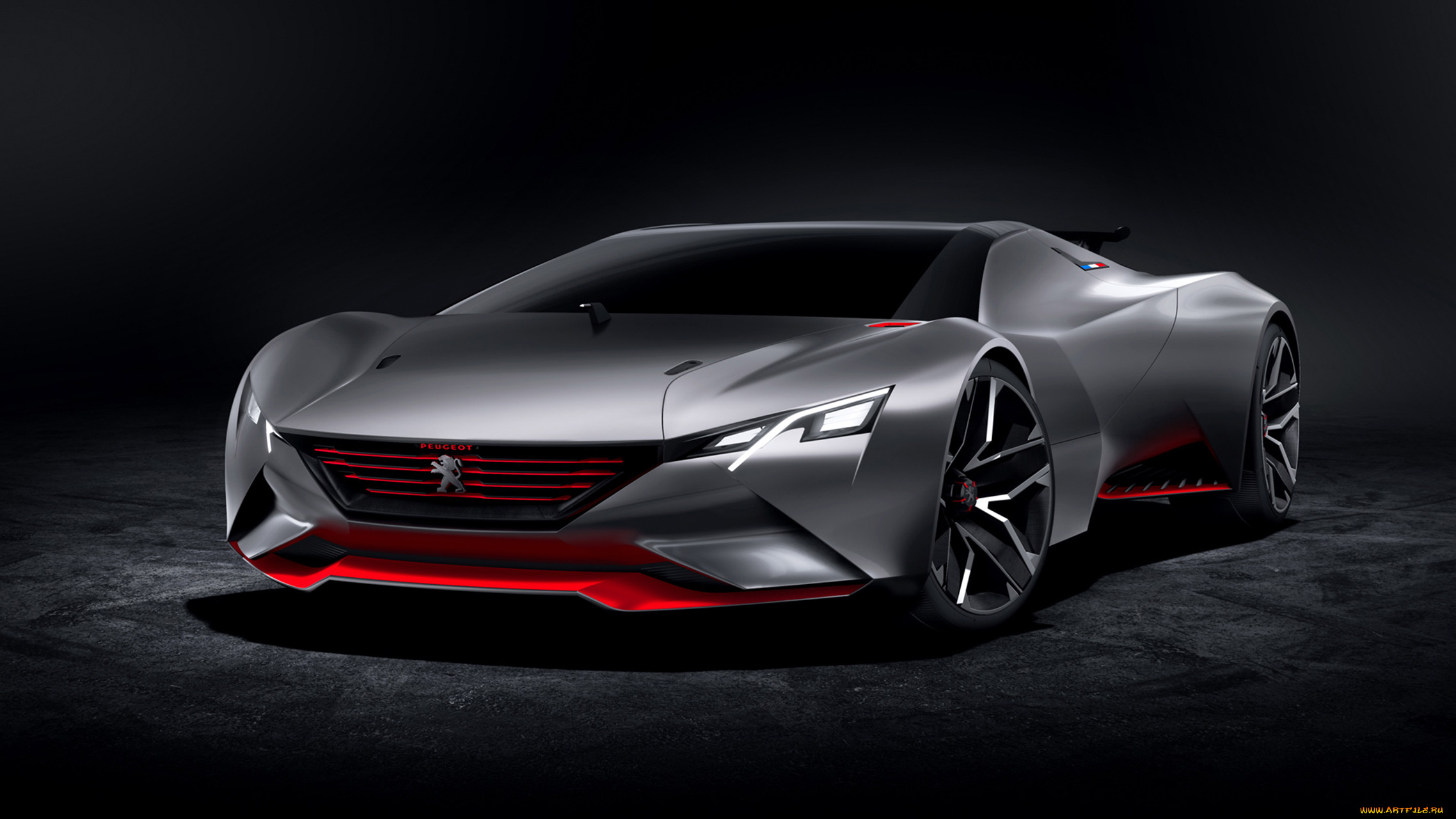 peugeot, vision, gran, turismo, concept, 2015, автомобили, 3д, peugeot, vision, gran, turismo, concept, 2015