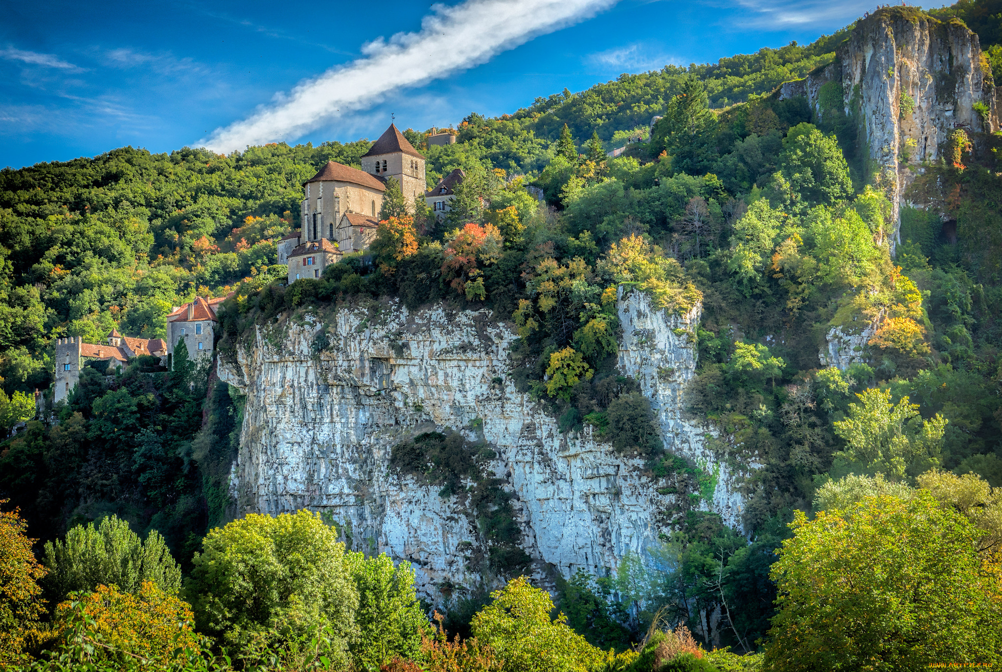 st, cirq, lapopie, города, -, пейзажи, горы