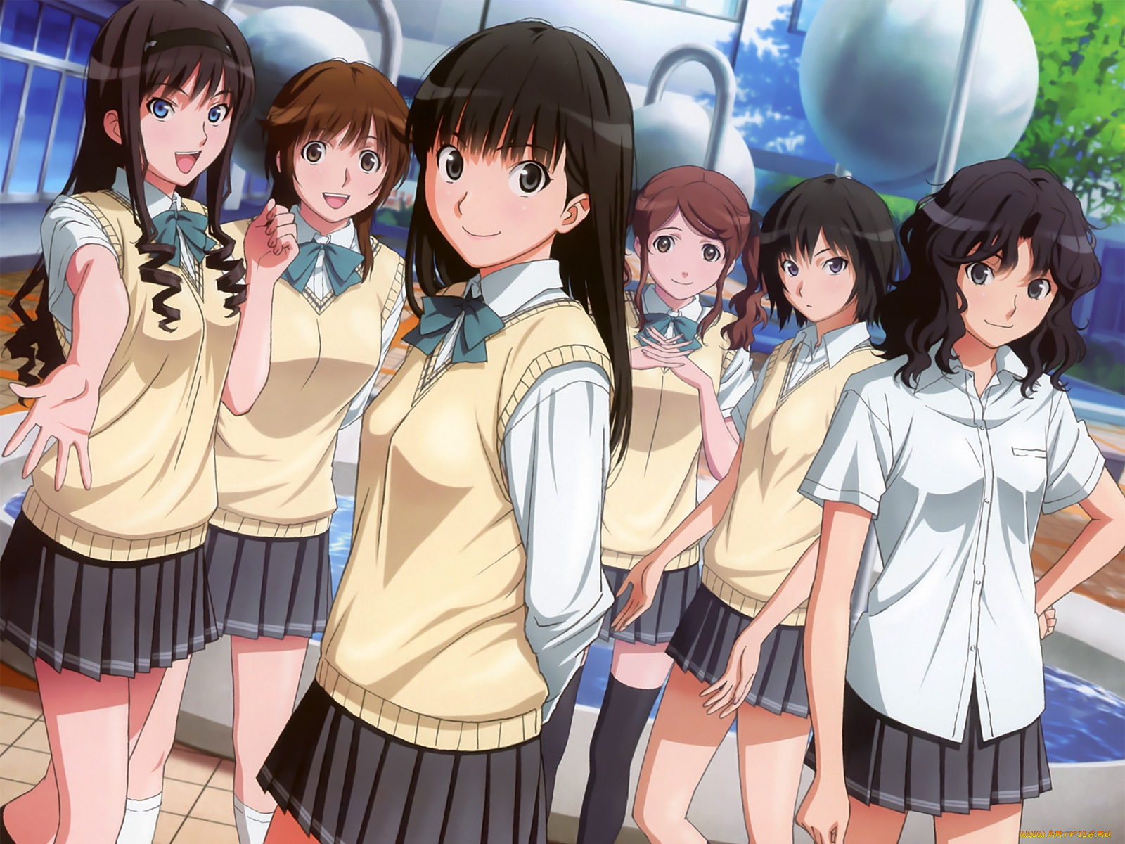 аниме, amagami, ss, девушки