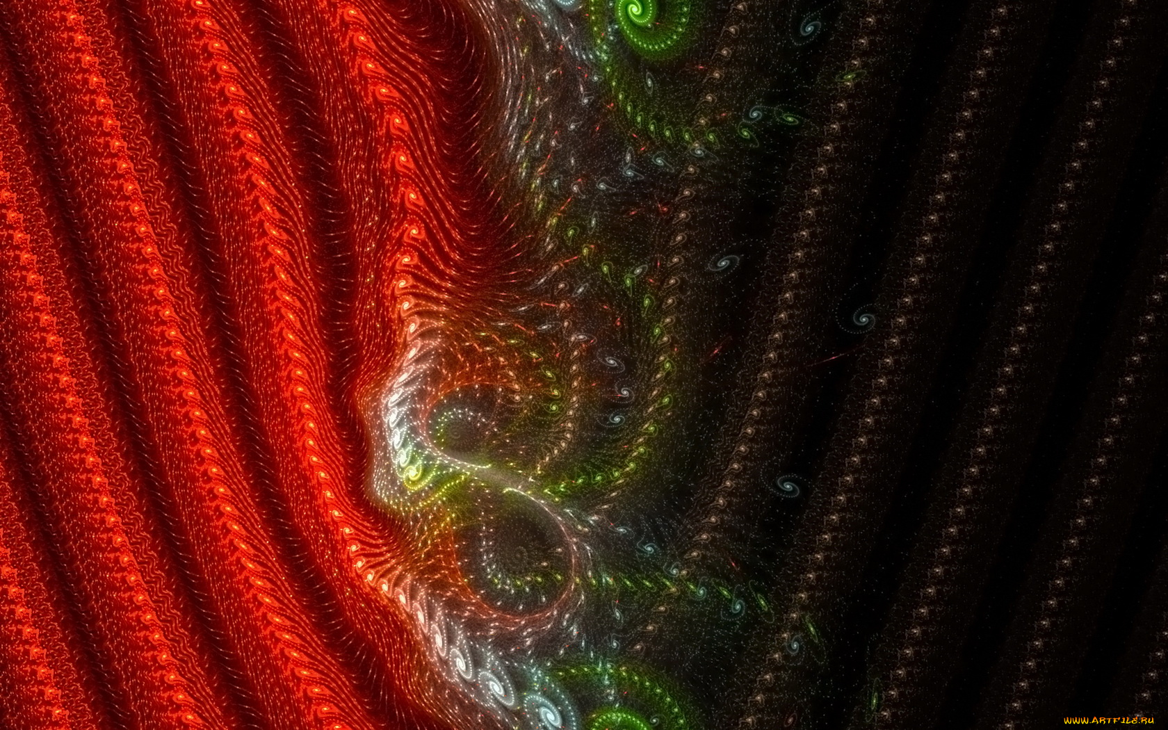 3д, графика, fractal, фракталы, фон, цвета