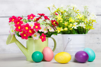 Картинка праздничные пасха цветы яйца праздник