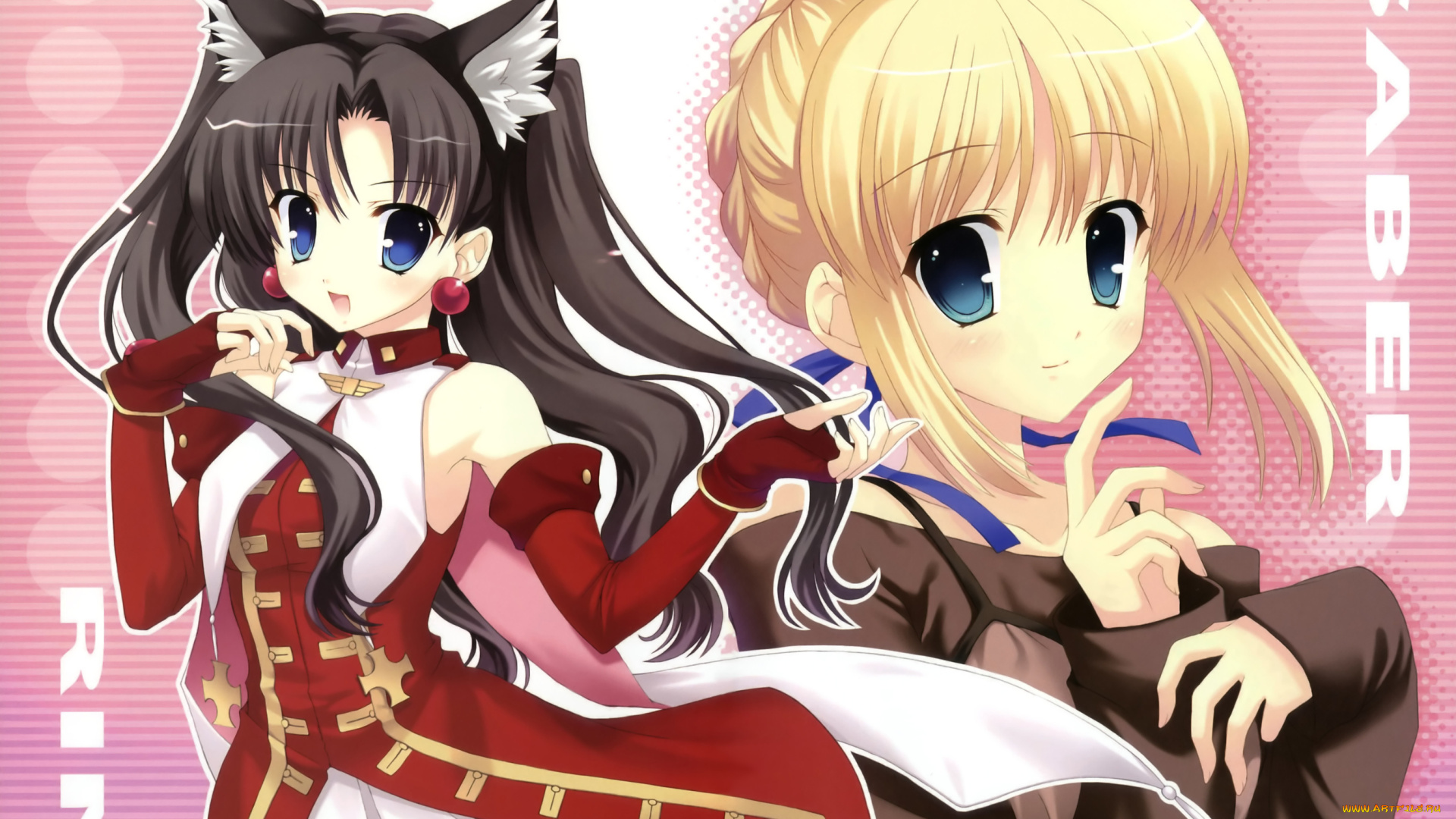 аниме, fate, stay, night, stay, night, kaleido, ruby, saber, tohsaka, rin, mitha