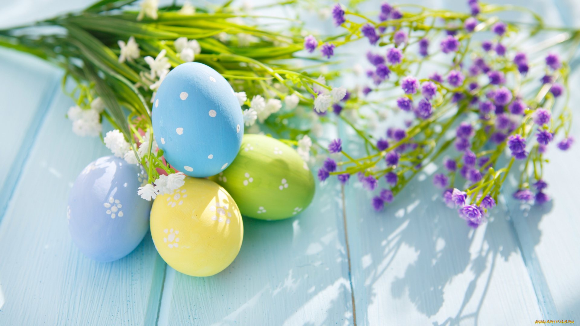 праздничные, пасха, delicate, flowers, весна, цветы, яйца, blessed, pastel, spring, decoration, holiday, easter, eggs