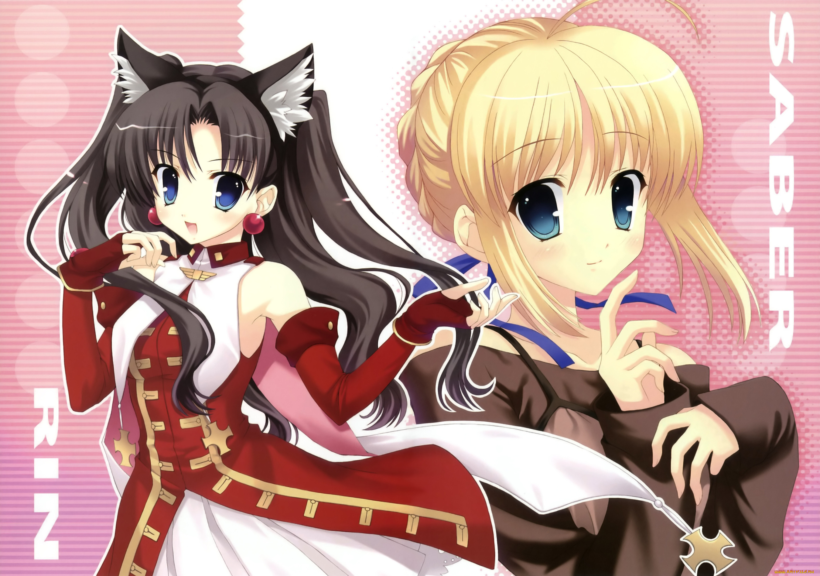 аниме, fate, stay, night, stay, night, kaleido, ruby, saber, tohsaka, rin, mitha