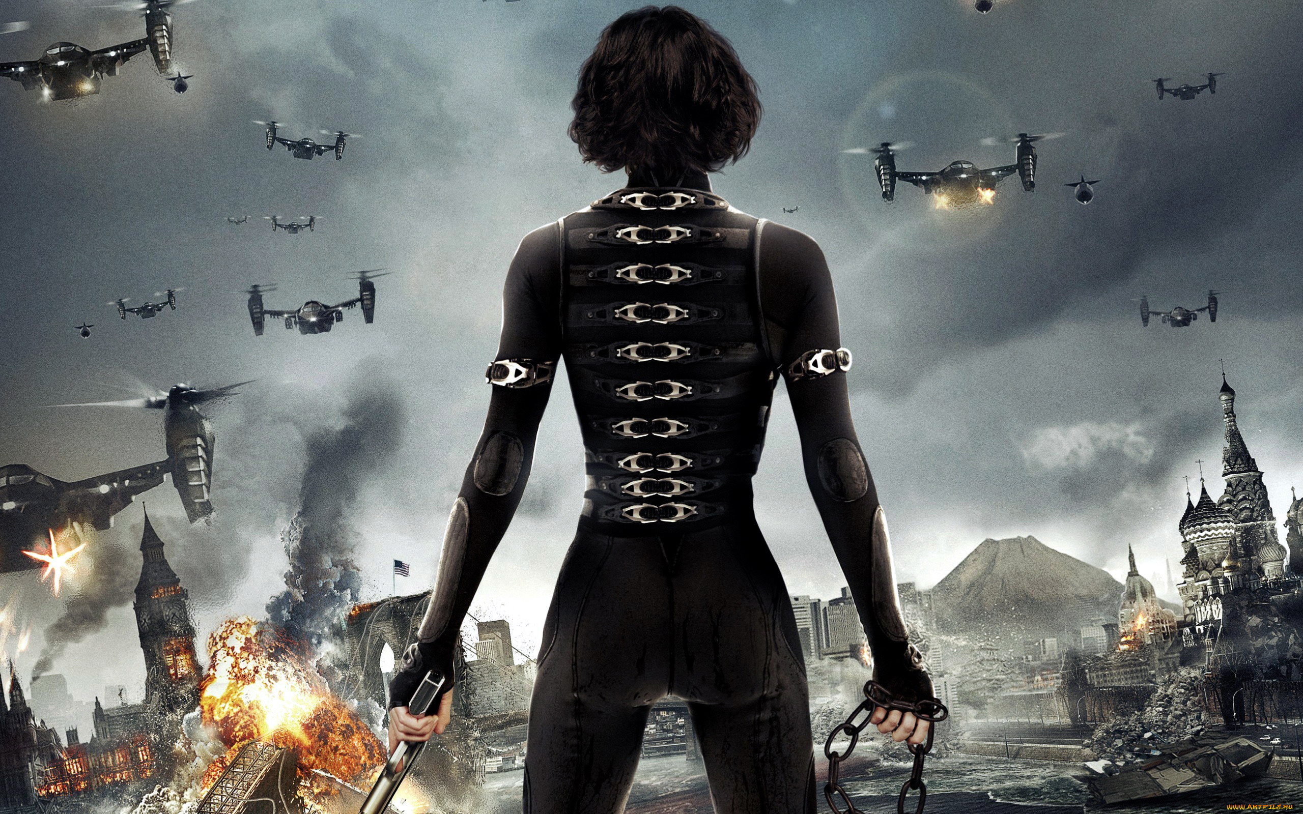 кино, фильмы, resident, evil, 5, , retribution, коллаж