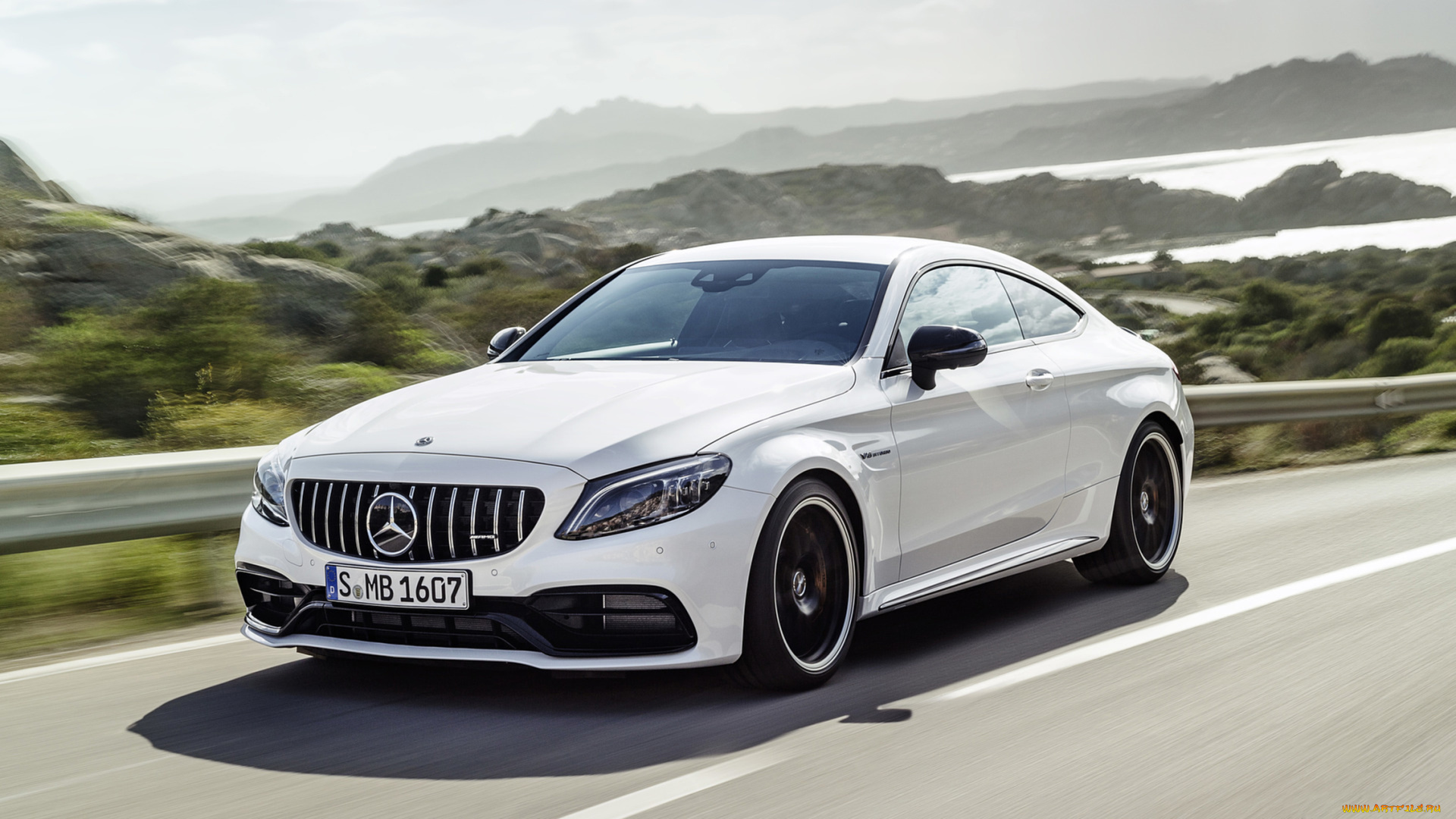 mercedes-benz, amg, c-63, s, coupe, 2019, автомобили, mercedes-benz, белый, 2019, coupe, s, c-63, amg