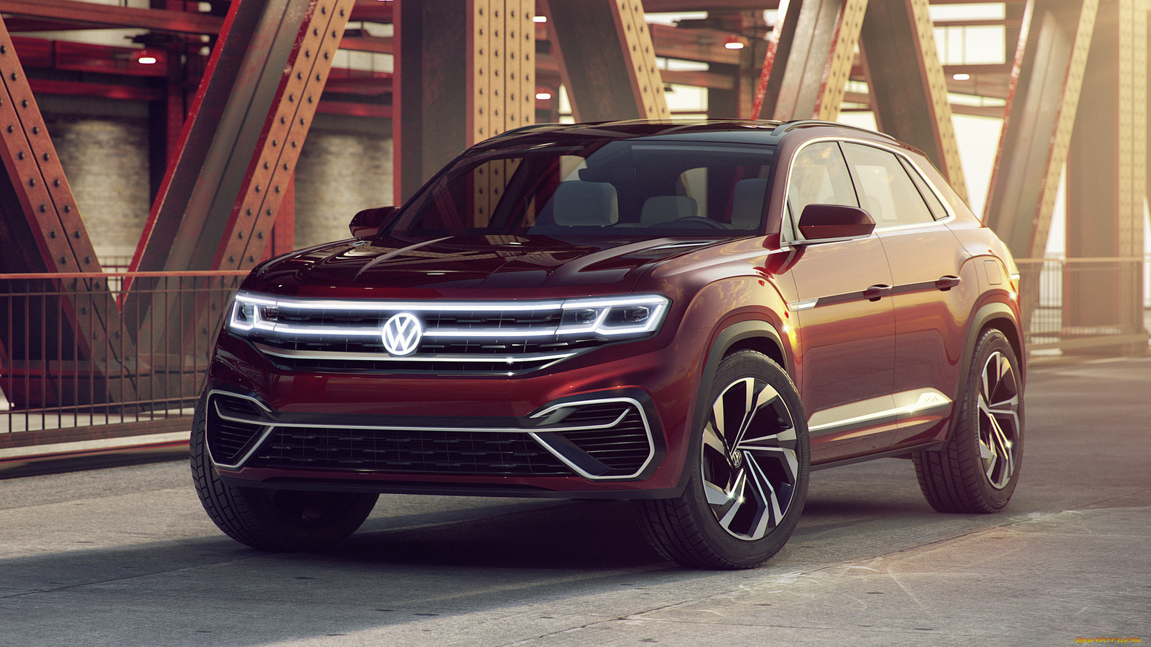 volkswagen, atlas, cross, sport, hybrid, suv, concept, 2018, автомобили, volkswagen, suv, hybrid, sport, cross, atlas, 2018, concept