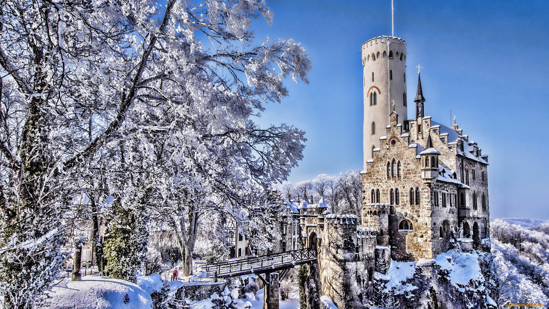 lichtenstein, castle, города, замки, германии, lichtenstein, castle