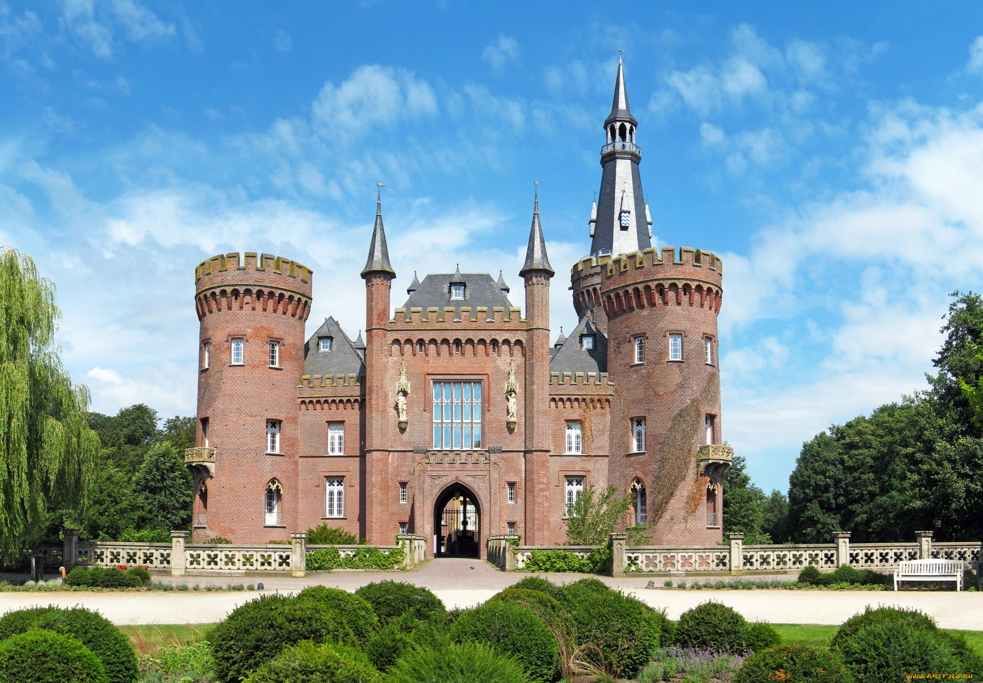 moyland, castle, города, замки, германии, moyland, castle