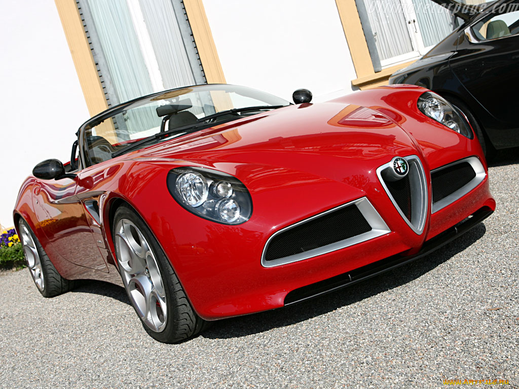 alfa, romeo, 8c, spider, автомобили, выставки, уличные, фото