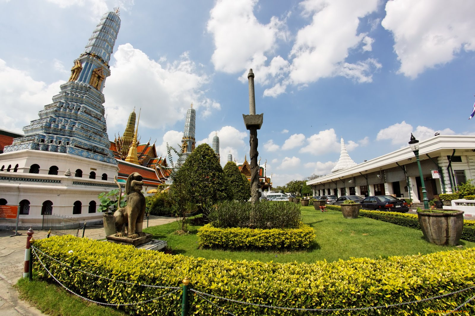 wat, phra, kaew, park, view, города, бангкок, таиланд