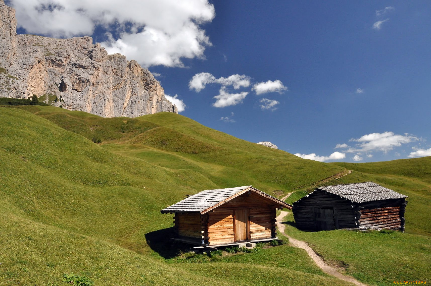 selva, di, val, gardena, разное, сооружения, постройки, италия