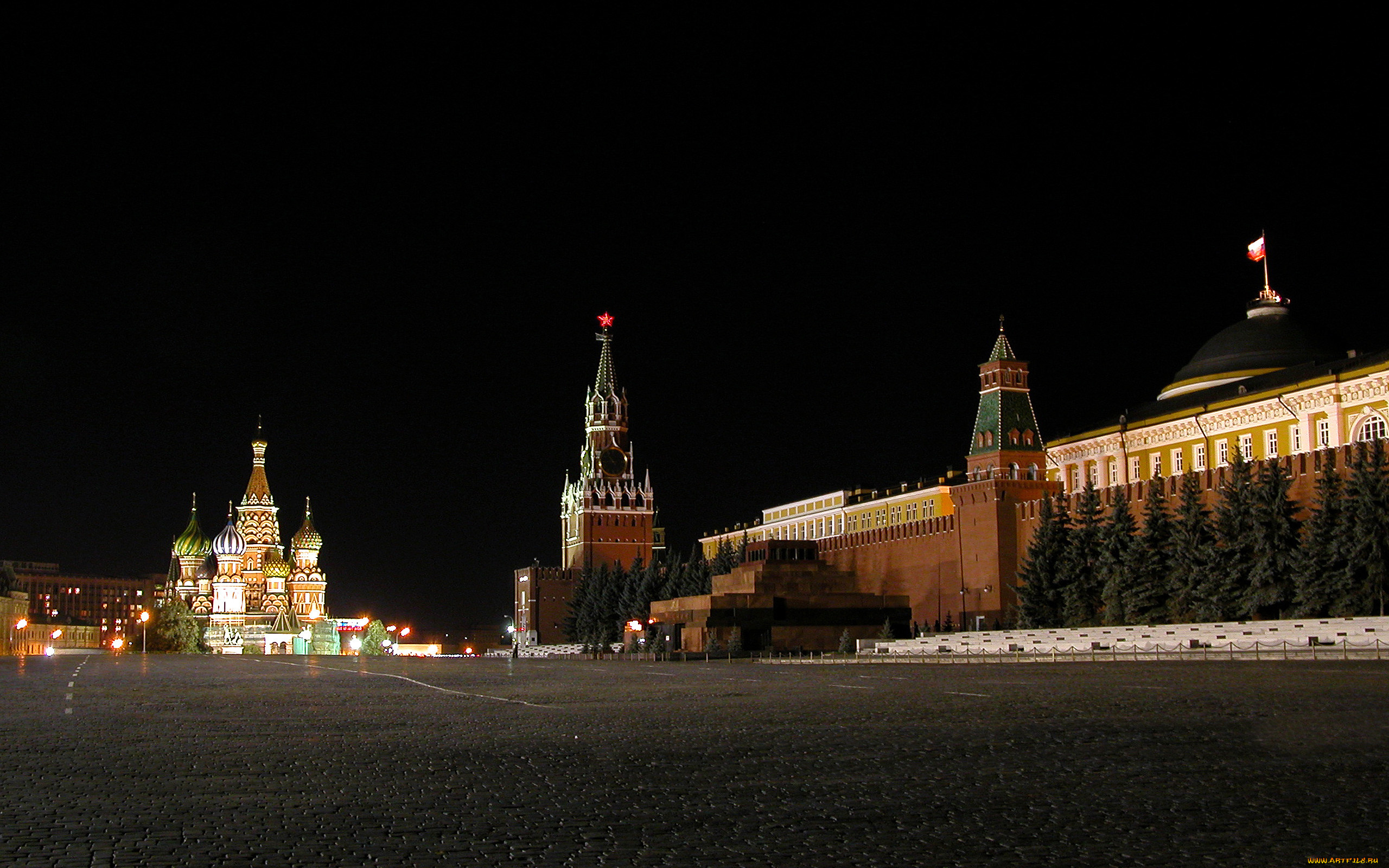 ночная красная площадь Москва бесплатно