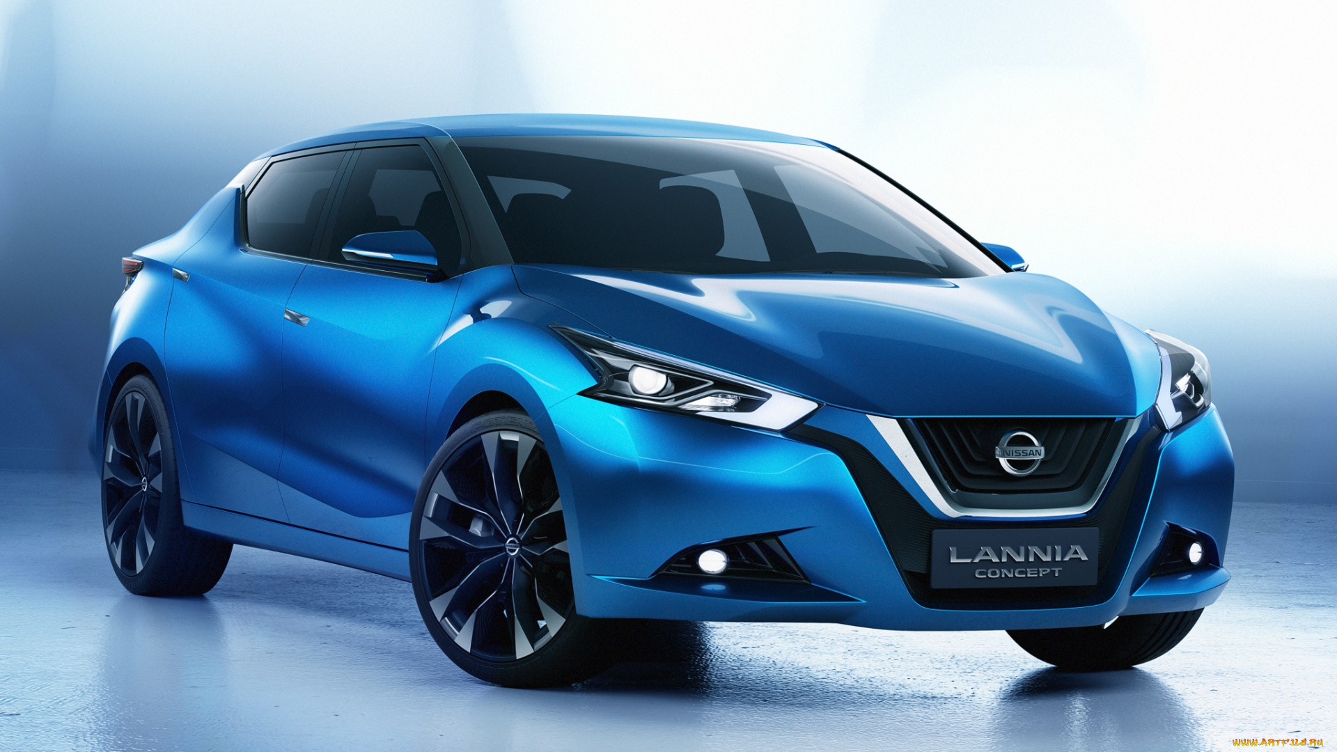 автомобили, nissan, datsun, синий, 2014, concept, lannia