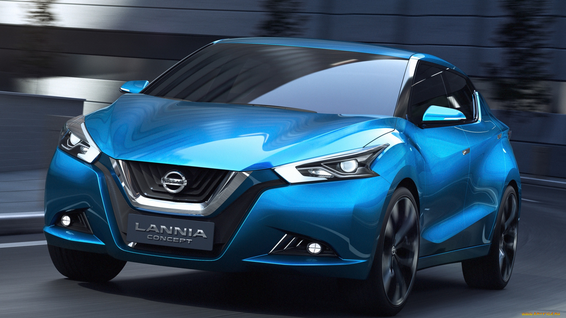 автомобили, nissan, datsun, синий, 2014, concept, lannia