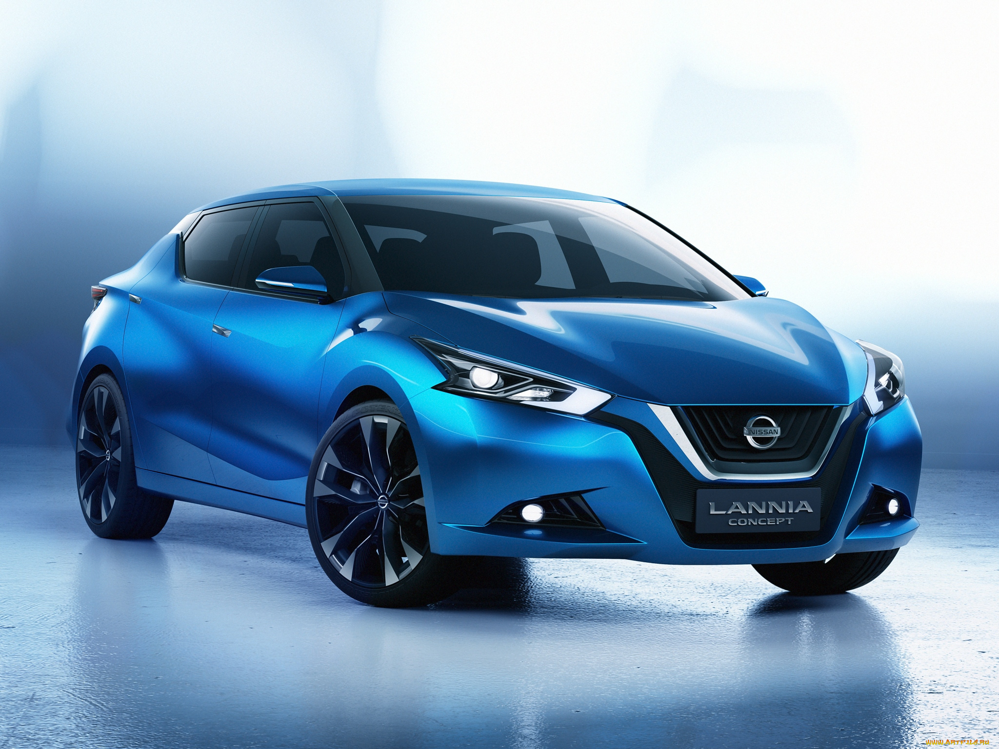 автомобили, nissan, datsun, синий, 2014, concept, lannia