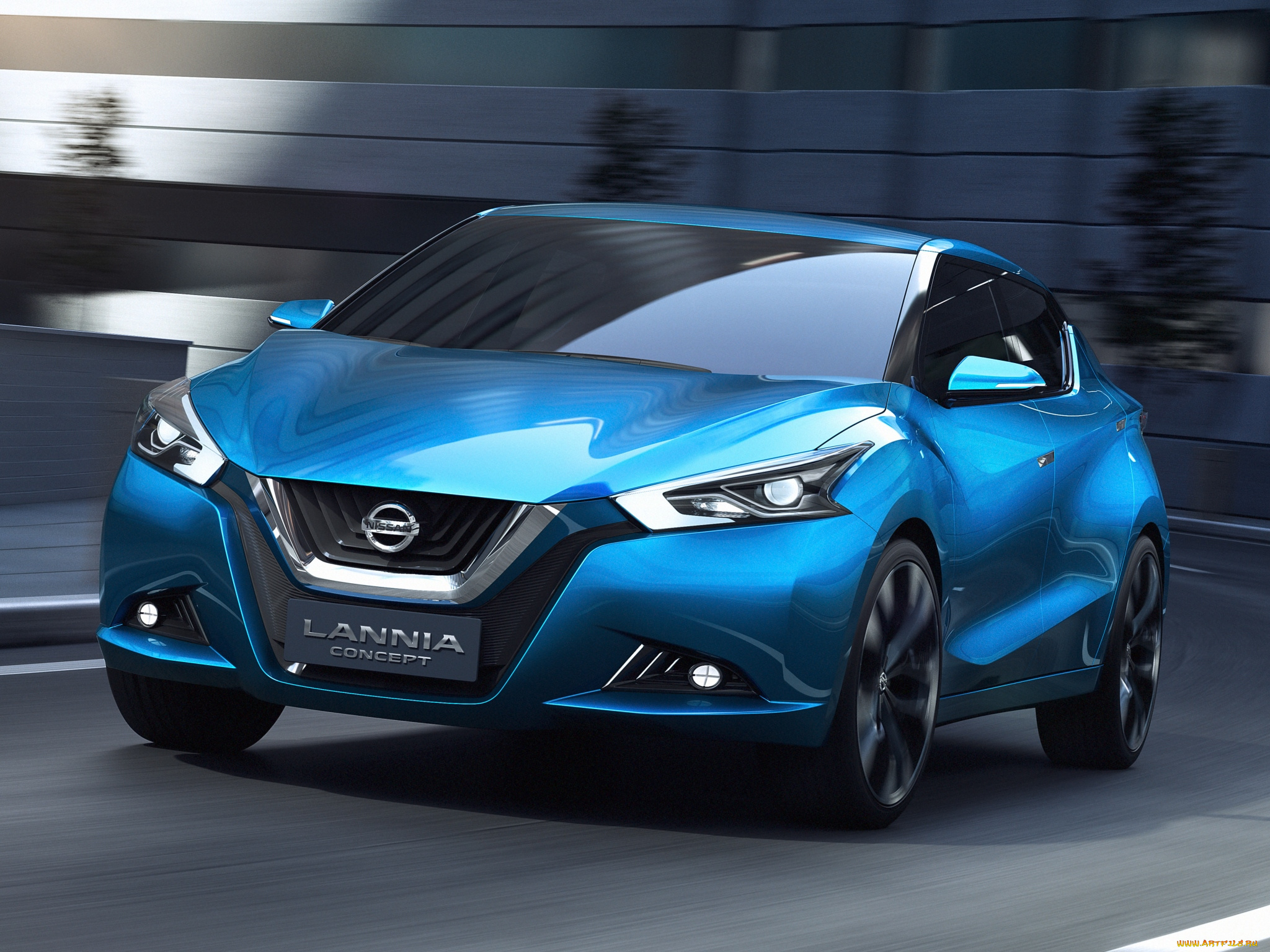 автомобили, nissan, datsun, синий, 2014, concept, lannia