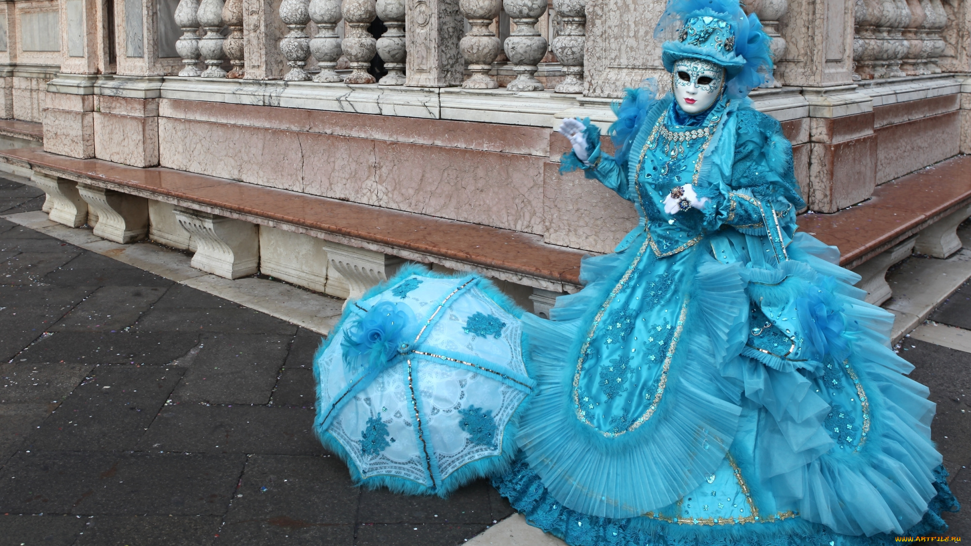 разное, маски, , карнавальные, костюмы, венеция, карнавал, маска, костюм, зонт, голубой