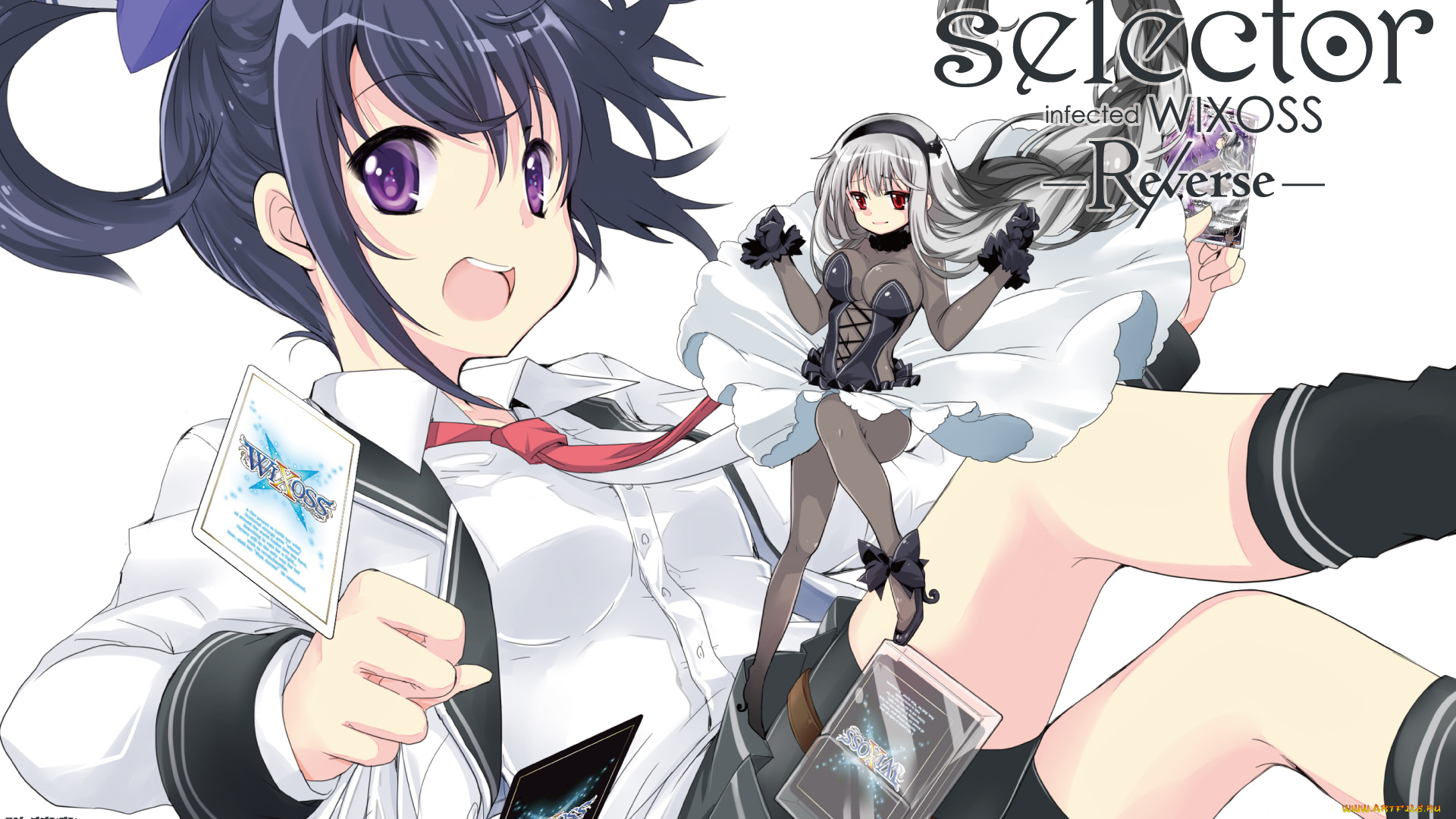 selector, infected, wixoss, -re, verse-, is, аниме, selector, infected, wixoss, фон, взгляд, девушки