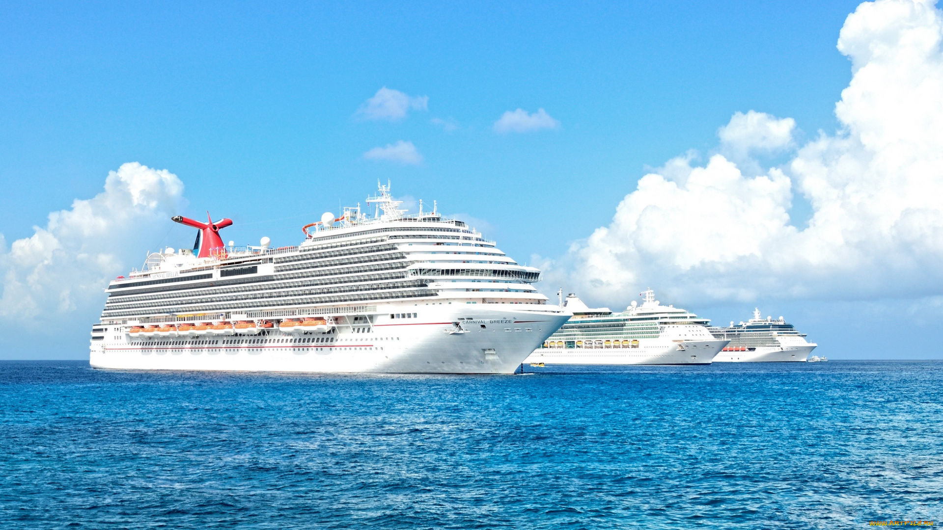 carnival, breeze, , brilliance, of, the, seas, and, celebrity, silhouette, корабли, лайнеры, круиз, лайнер