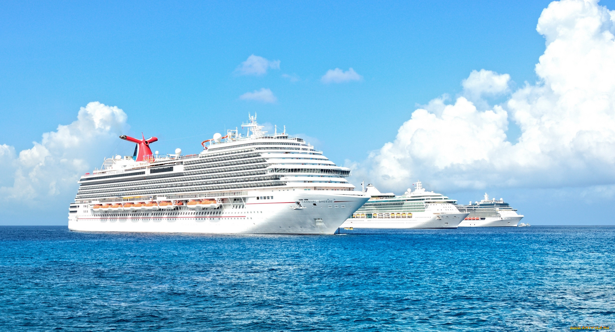 carnival, breeze, , brilliance, of, the, seas, and, celebrity, silhouette, корабли, лайнеры, круиз, лайнер