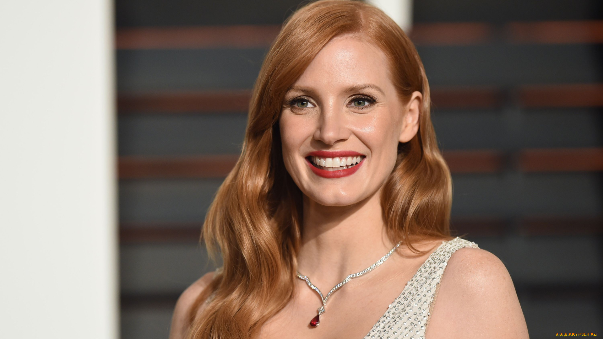 девушки, jessica, chastain, актриса, рыжая, лицо