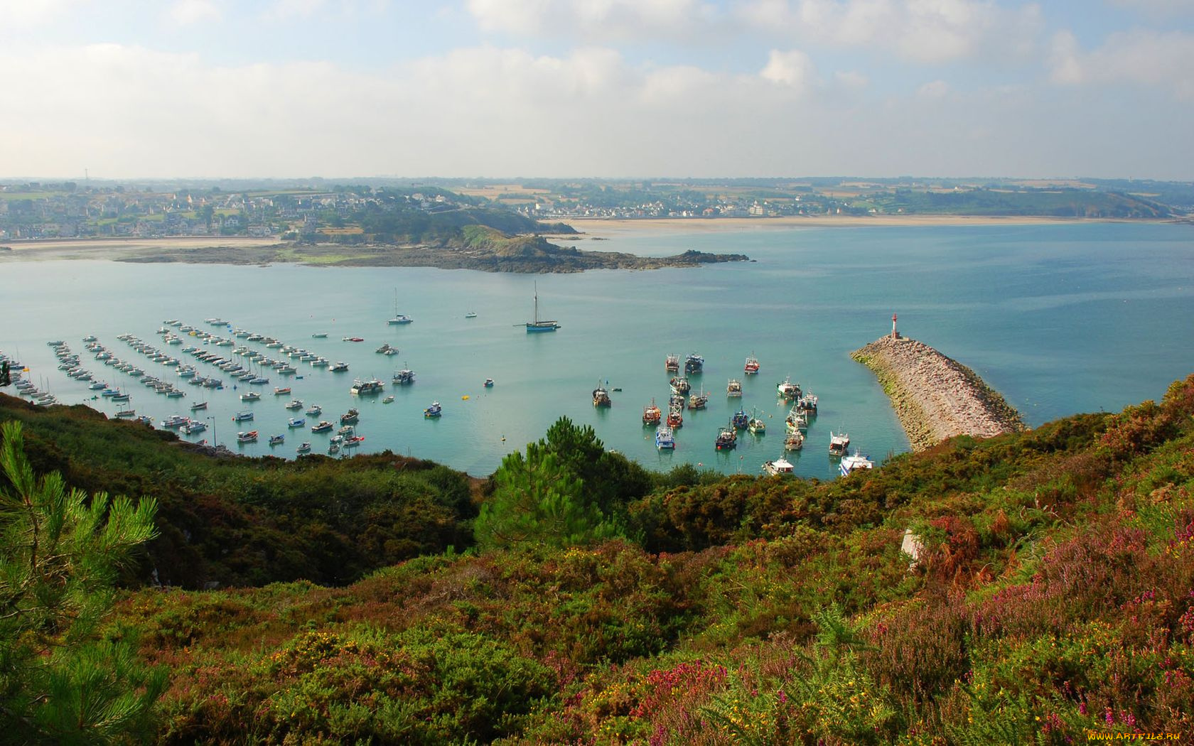 erquy, france, города, пейзажи