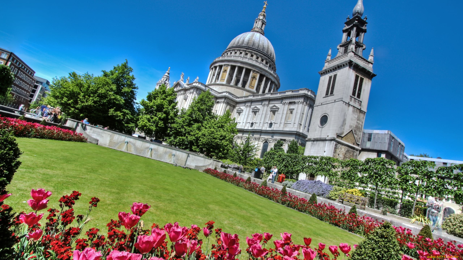 st, paul`s, cathedral, in, london, города, лондон, великобритания