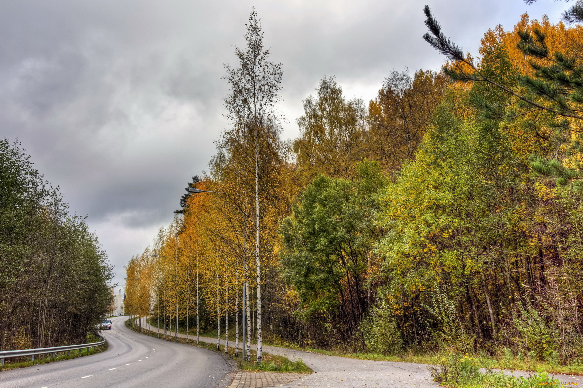 природа, дороги, финляндия