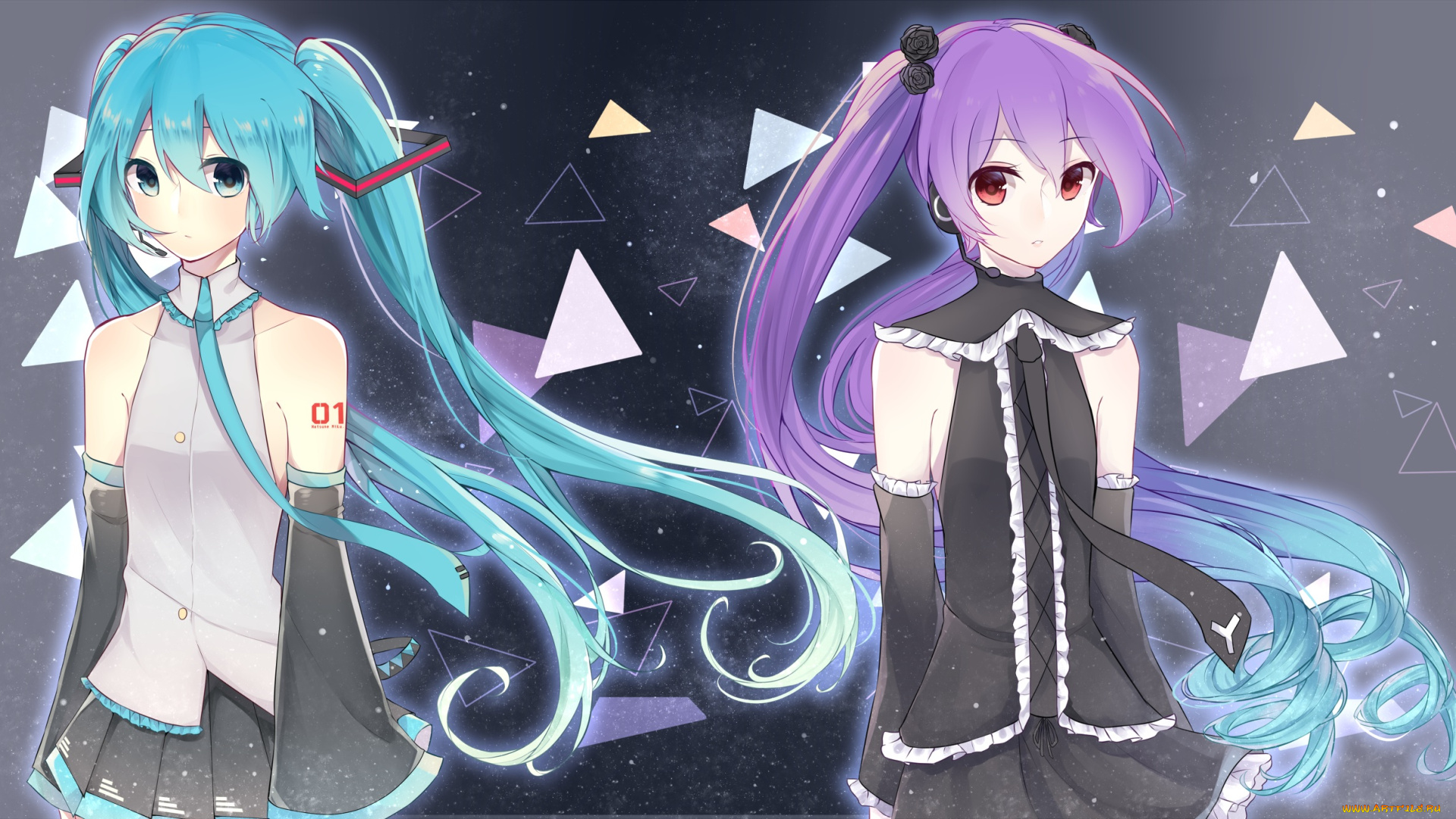 аниме, vocaloid, hatsune, miku