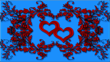 Картинка векторная+графика сердечки+ hearts цвета фон узор