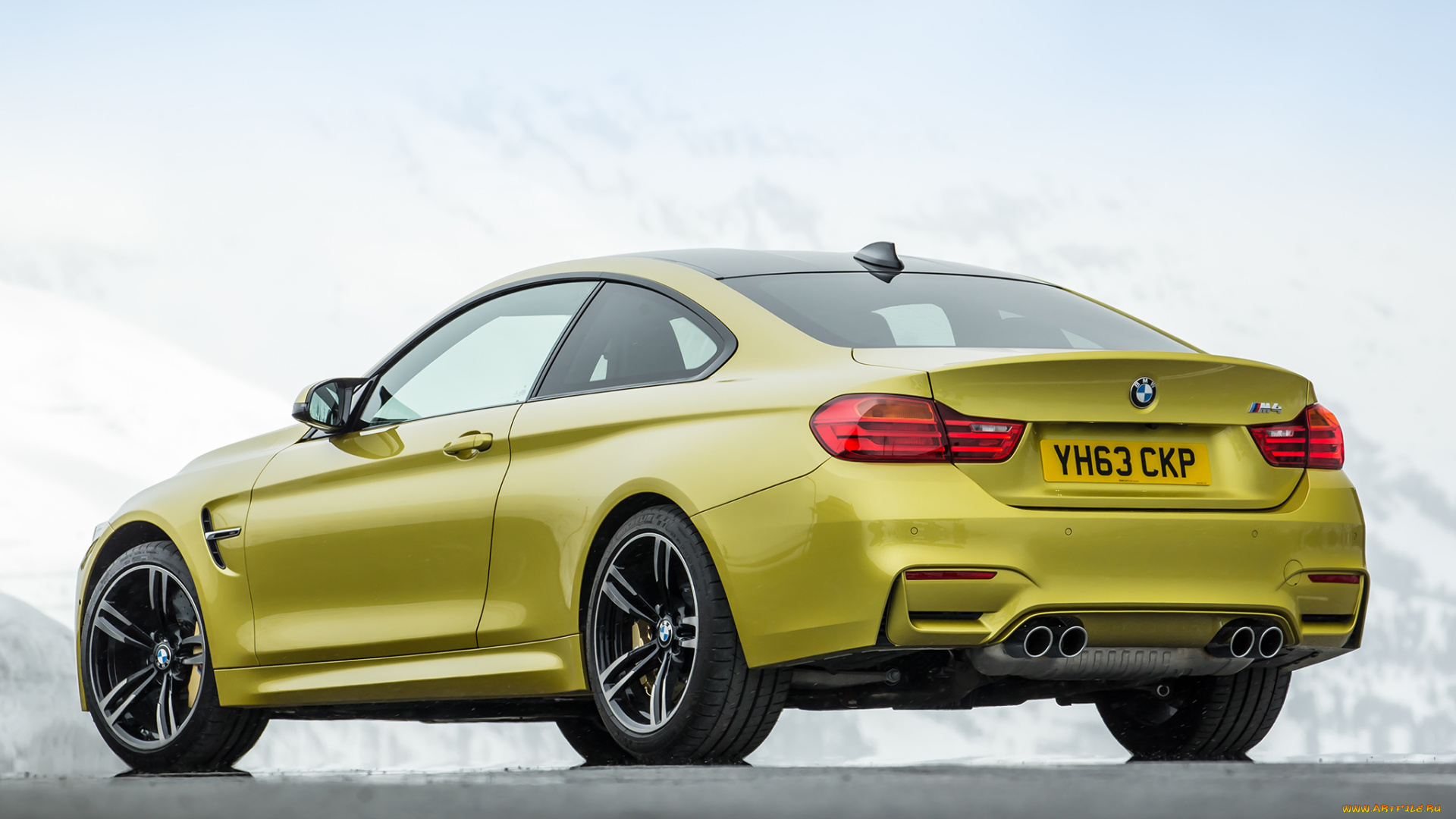 автомобили, bmw, coupе, m4, желтый, 2014г, f82, uk-spec