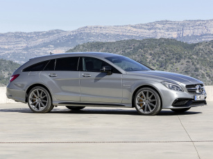 Картинка автомобили mercedes-benz 400 brake sports cls shooting amg светлый 2014г x218 package