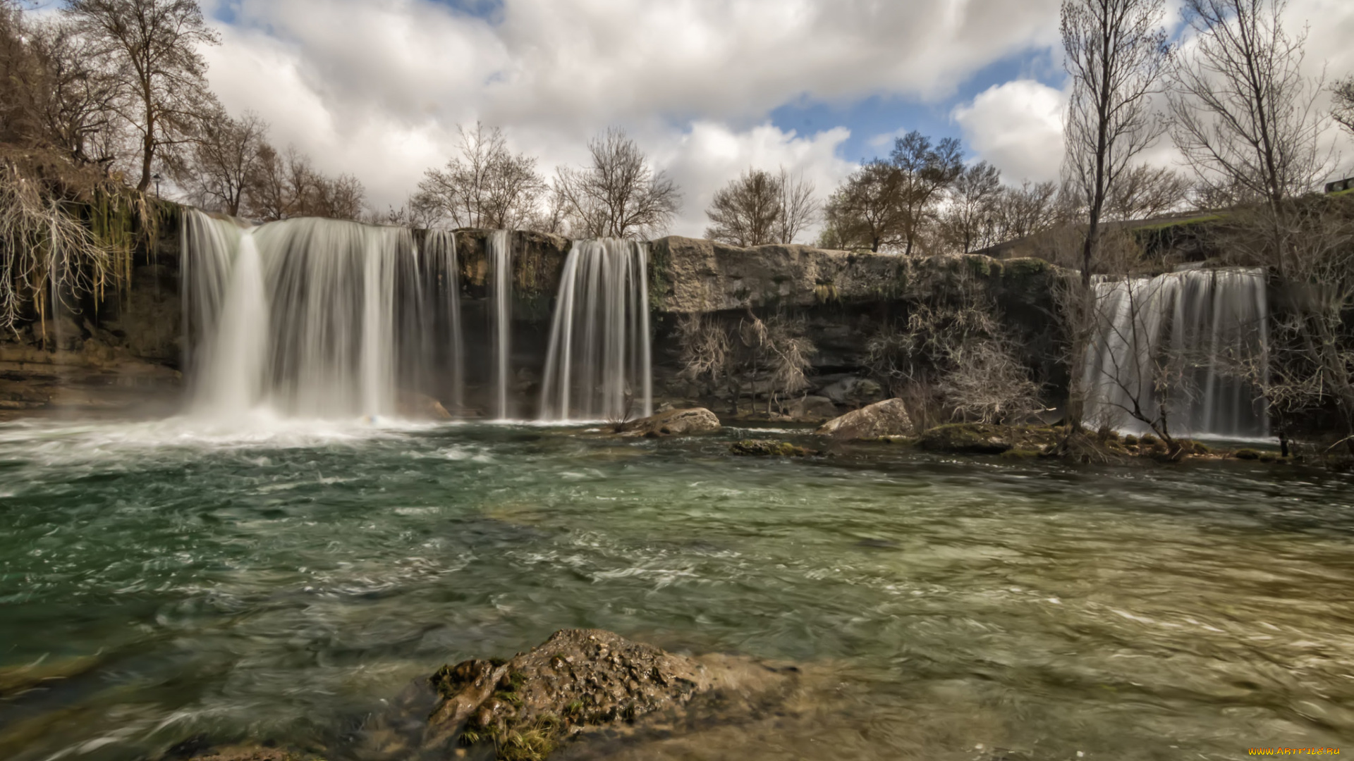 природа, водопады, река, водопад