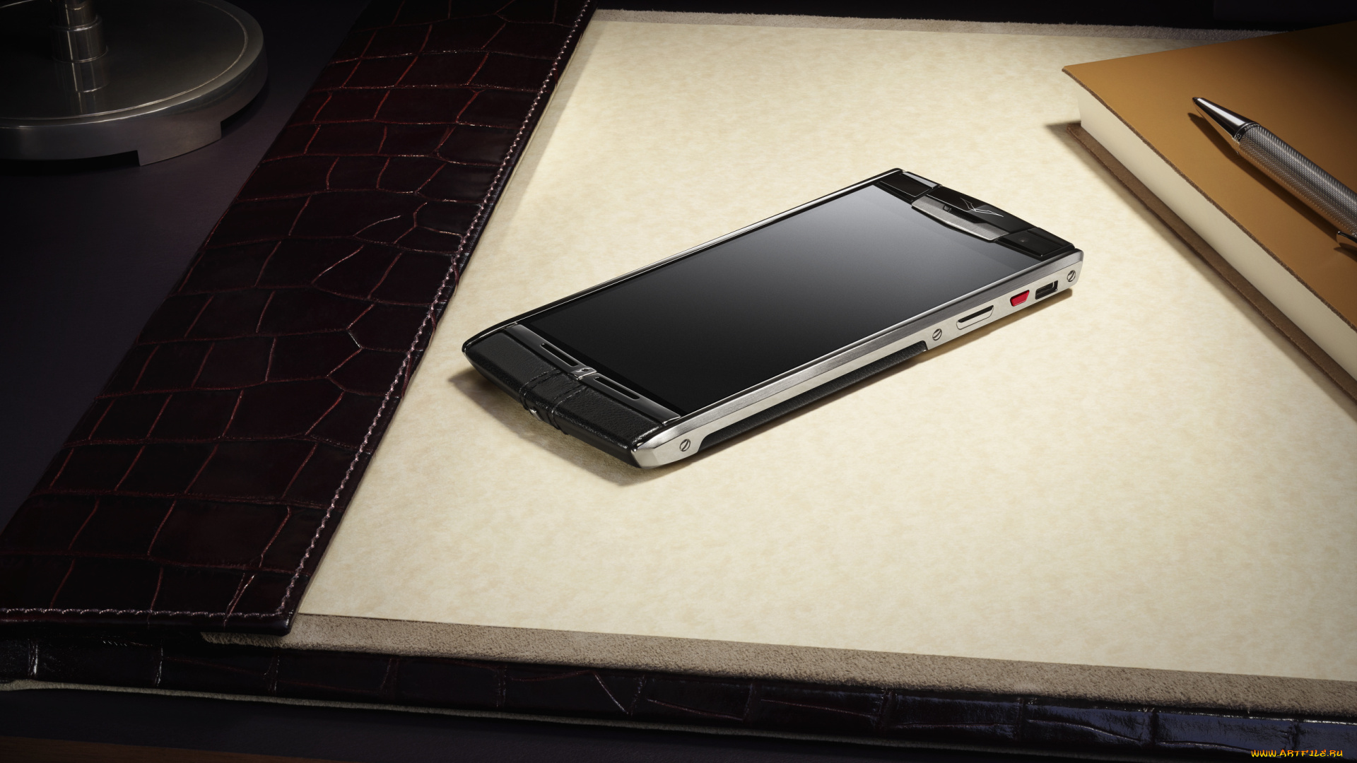 vertu, signature, бренды, -, vertu, signature, ежедневник, стол, ручка, папка, смартфон, телефон, верту