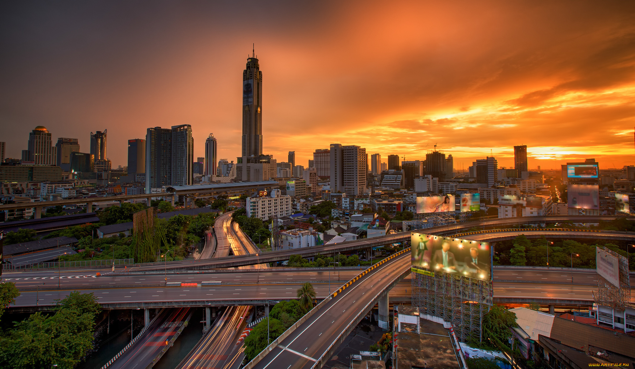 bangkok, city, города, бангкок, , таиланд, деловой, центр