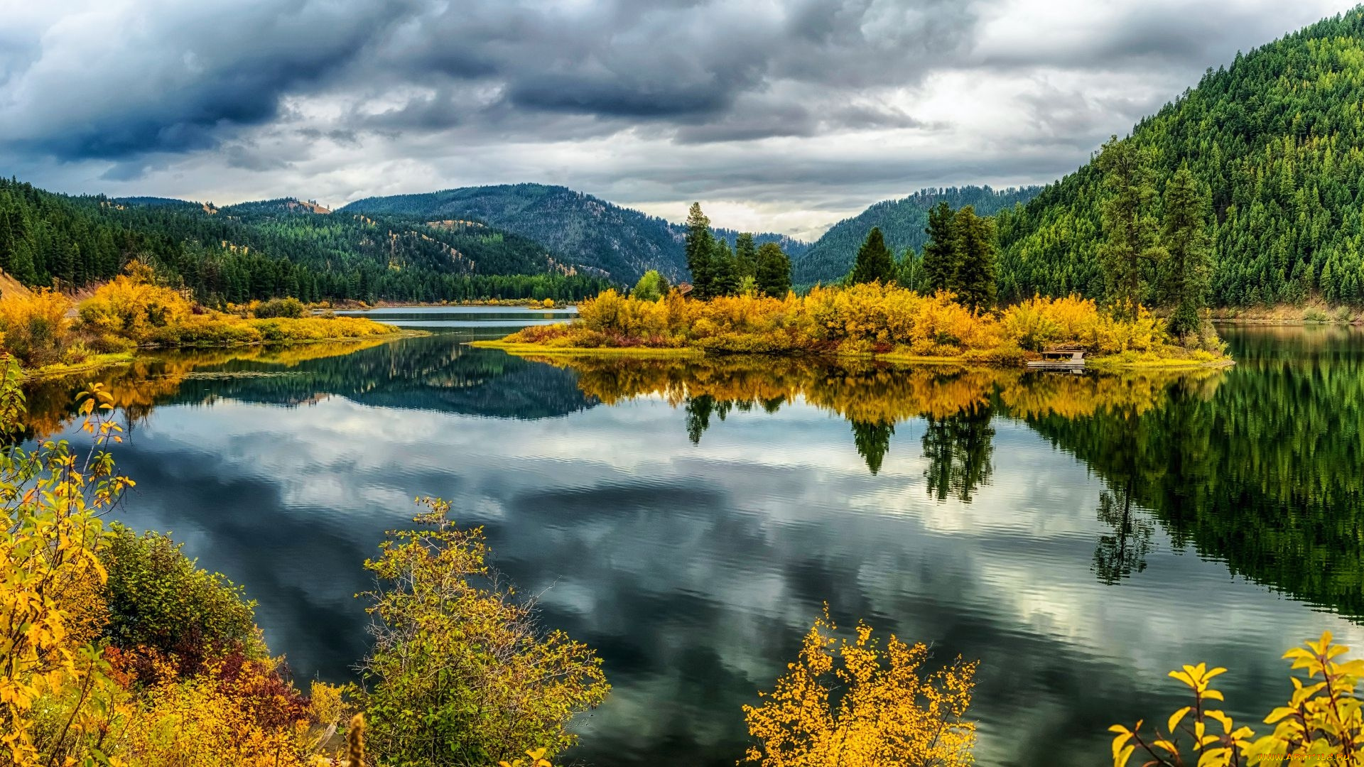 lake, alva, montana, природа, реки, озера, lake, alva