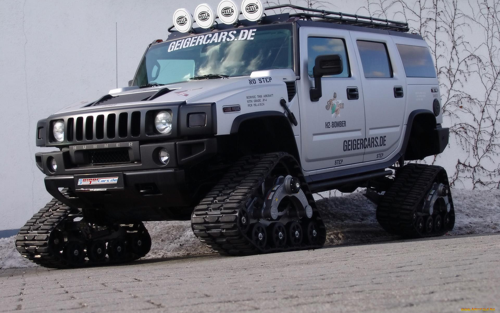 автомобили, hummer, белый