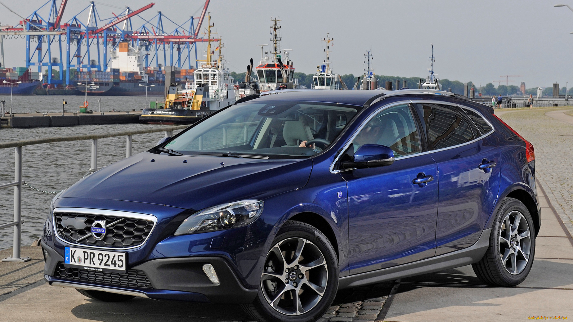 автомобили, volvo, v40, cross, country, d2, ocean, race, 2014г, синий