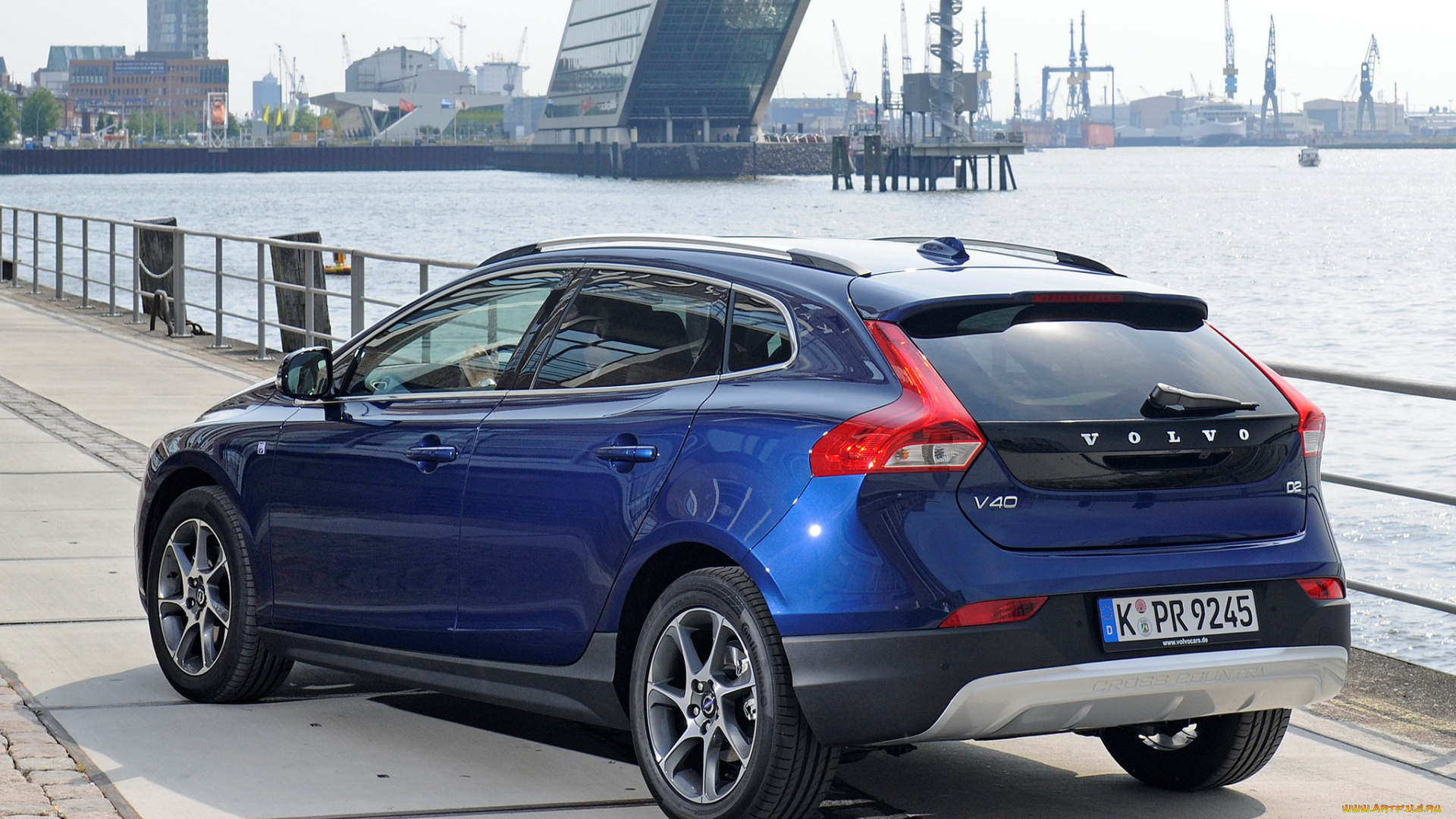 автомобили, volvo, v40, cross, country, d2, ocean, race, 2014г, синий