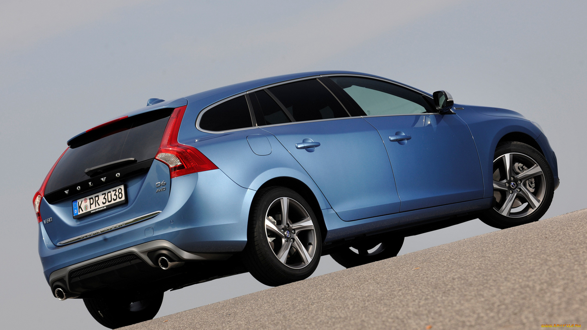 автомобили, volvo, v60, d6, plug-in, hybrid, r-design, 2014г, синий